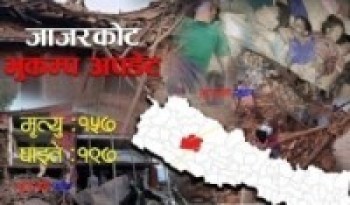 भूकम्प अपडेट : १५७ जनाको मृत्यु, १९७ घाइते